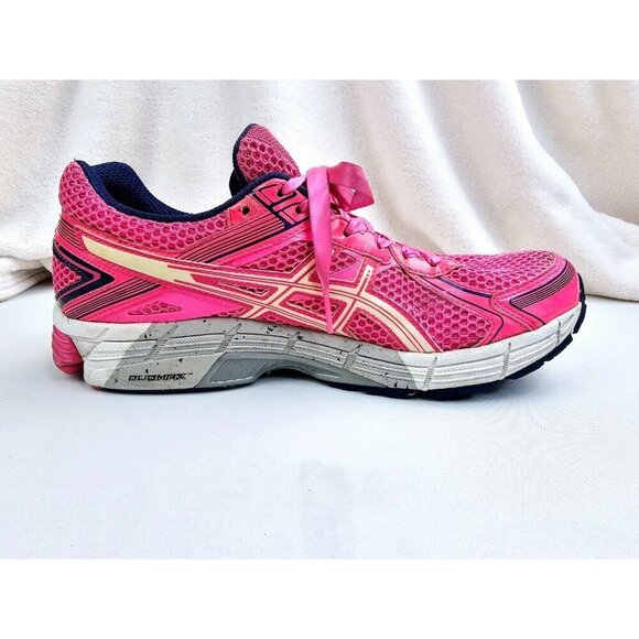 Asics Size 10 Womens GT-1000 Pink Breast Cancer Embroidered Logo Duomax Sneakers - Picture 1 of 16